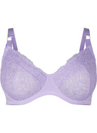 Heldekkende BH med blonder, Lavender
