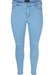 Cropped Amy jeans med glidelås, Blå, Packshot image number 0
