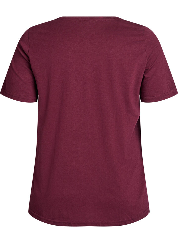 FLASH - T-skjorte med motiv, Mørk Bordeaux, Packshot