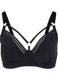 Full cover BH med stringdetaljer, Black