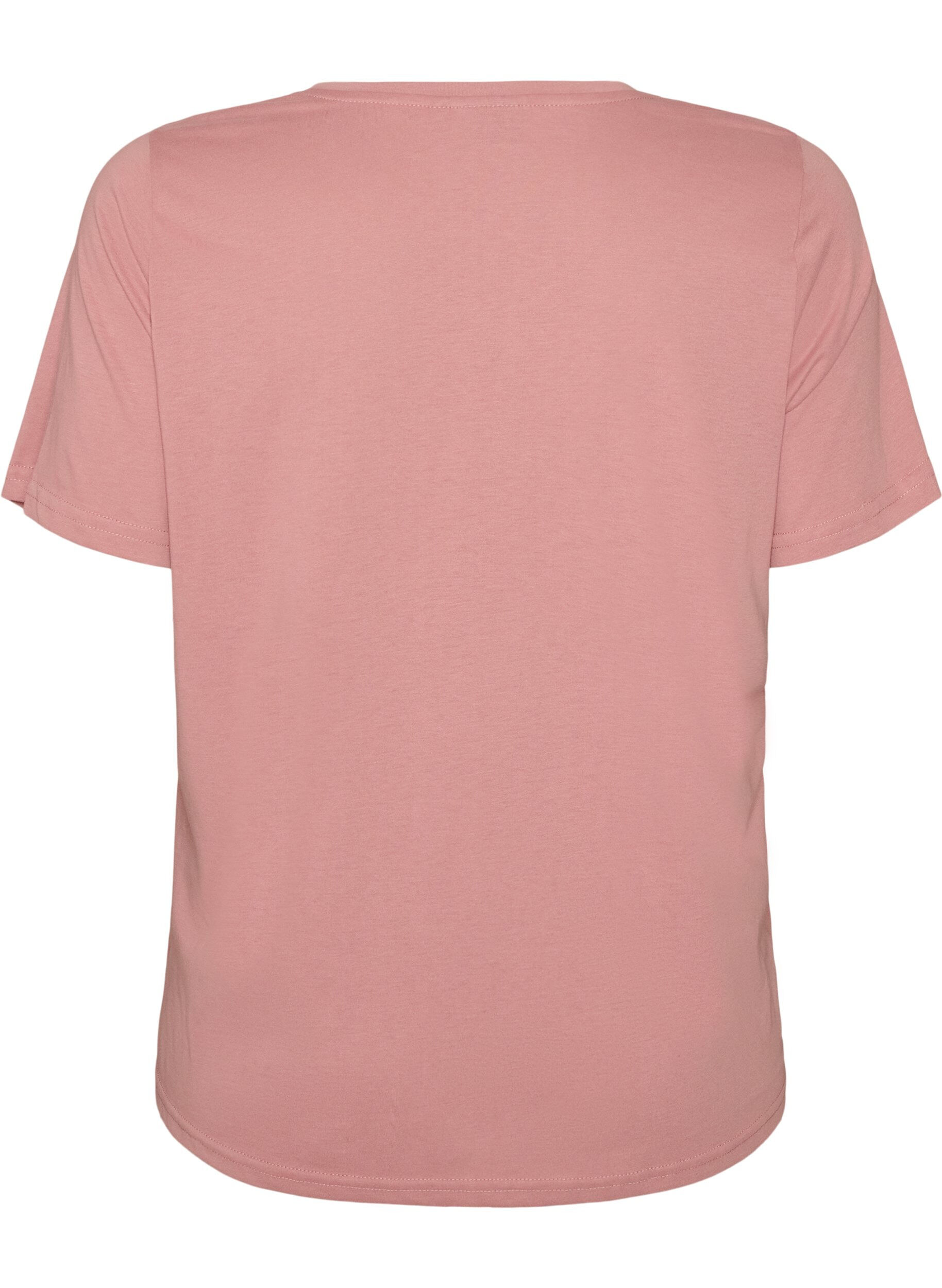 ZizziT-skjorte med trykk, Rosa, Packshot image number 1