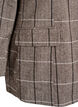 Klassisk rutete blazer, Gr&aring;, Packshot image number 3