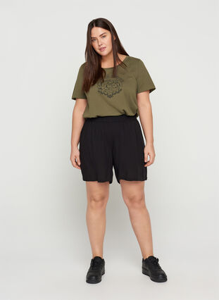T-skjorte med trykk, Ivy Green WONDER, Model image number 2
