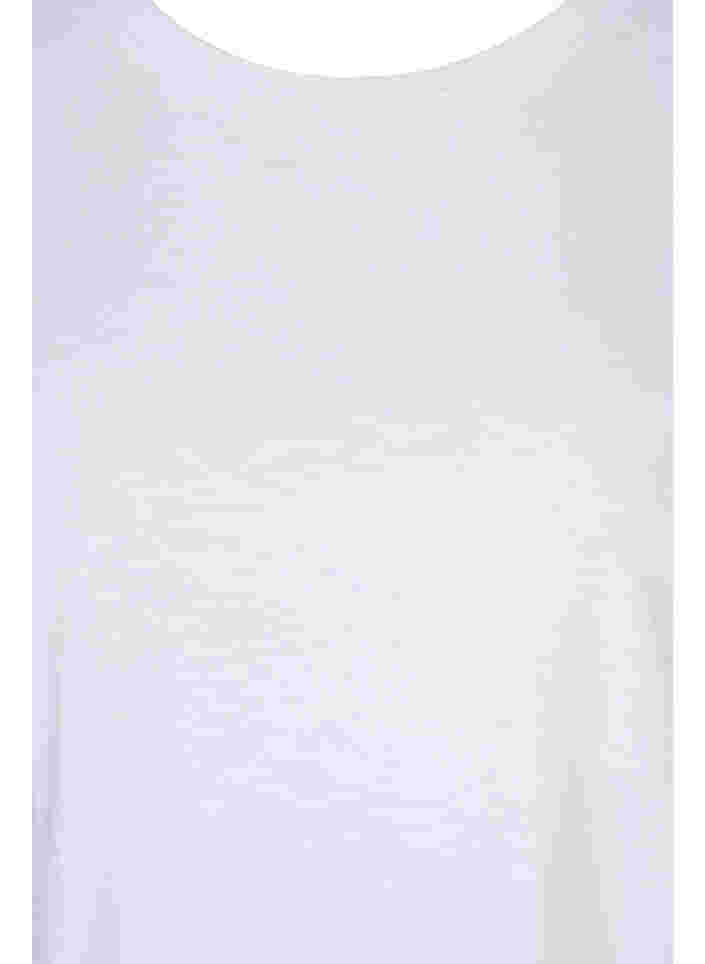 Basis T-skjorter i bomull, 2 stk., Black/B White, Packshot image number 3