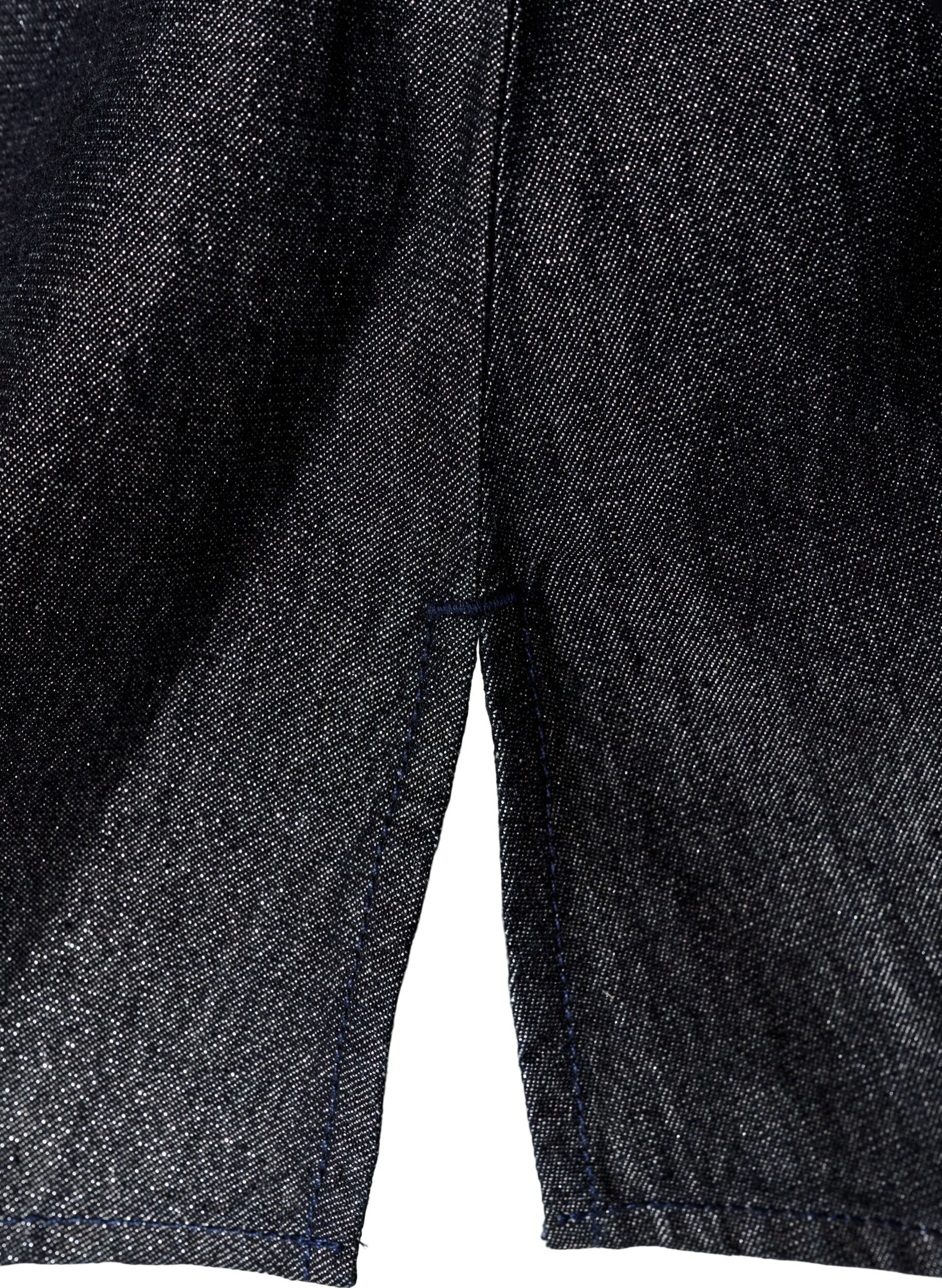 ZizziDenimskjorte med glittertr&aring;d og 3/4 ermer, Gr&aring;, Packshot image number 3
