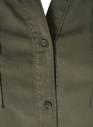 Langermet skjorte i lyocell, Deep L. Green, Packshot image number 2