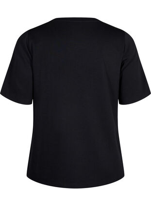 T-skjorte i modal blanding, Black, Packshot image number 1