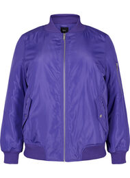 Bomberjakke med glidelås, Purple Opulence