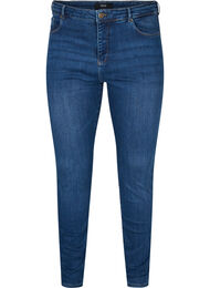 Amy jeans med høyt liv og stretch, Blue denim