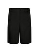 Loose fit Bermuda shorts med h&oslash;y midje, Svart, Packshot image number 0