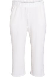 Loose fit bukser med 7/8 lengde, Hvit