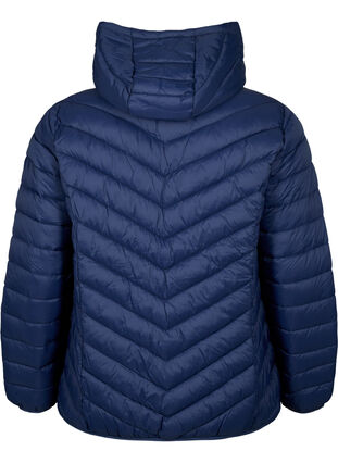Lettvektsjakke med hette, Navy Blazer, Packshot image number 1