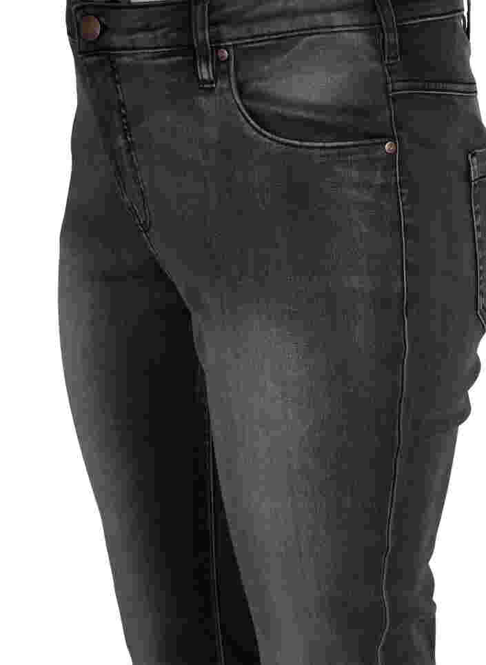 Slim fit Emily jeans med normal høyde i livet, Dark Grey Denim, Packshot image number 2