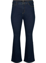 Ellen bootcut jeans med høyt liv, Raw Unwash