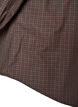 Bomullsskjorte med rutem&oslash;nster, Brun, Packshot image number 3