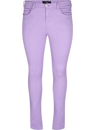 Amy jeans med høyt liv og super slim fit, Chalk Violet