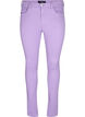 Amy jeans med høyt liv og super slim fit, Chalk Violet, Packshot image number 0