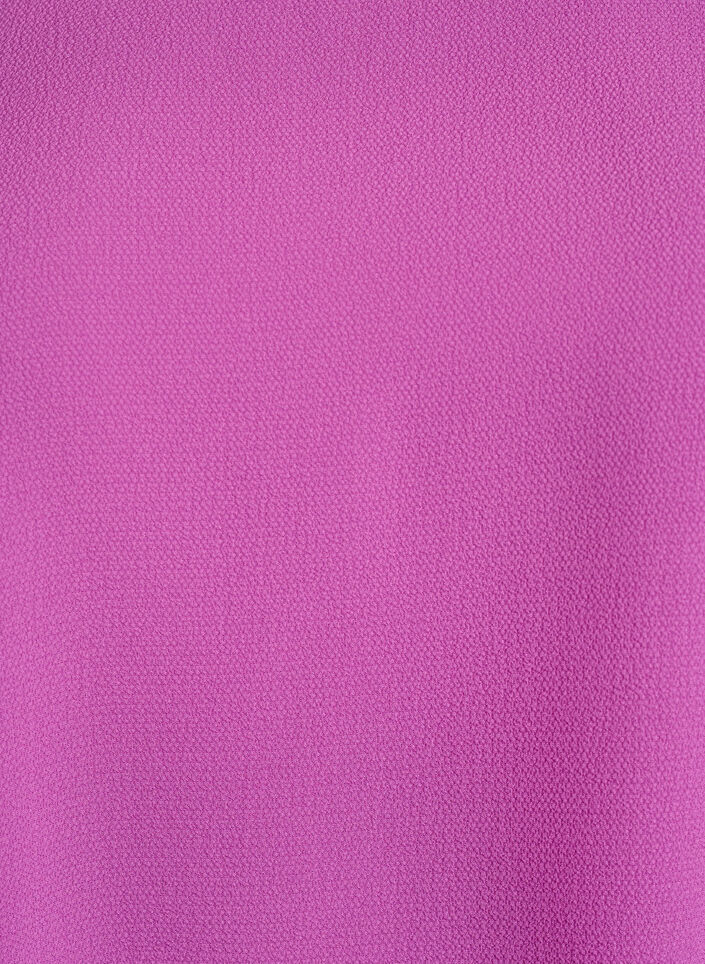 Bluse med korte ermer og rund hals, Lilla, Packshot image number 2