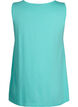 Topp med A-form og rund hals, Turquoise, Packshot image number 1