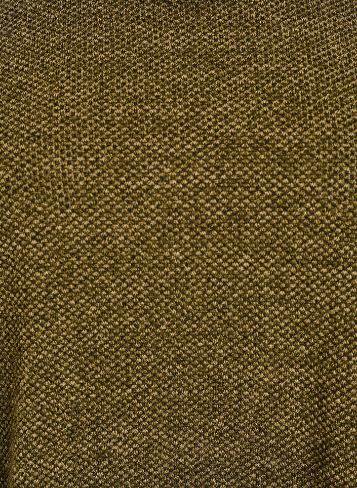 Langermet bluse med tekstur, Gr&oslash;nn, Packshot image number 2