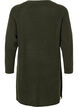 Lang cardigan i ribbestrikk, Forest Night Mel., Packshot image number 1