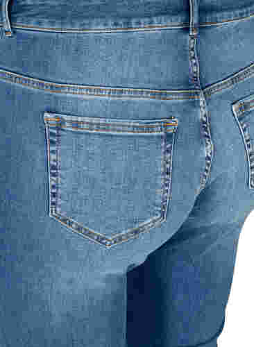 Ellen bootcut jeans med høy midje, Blue denim, Packshot image number 3