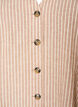 Stripete vest i lin og viskose, Beige, Packshot image number 2