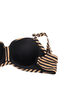 Bikinioverdel med bøyle og mønster, Brun, Packshot image number 3