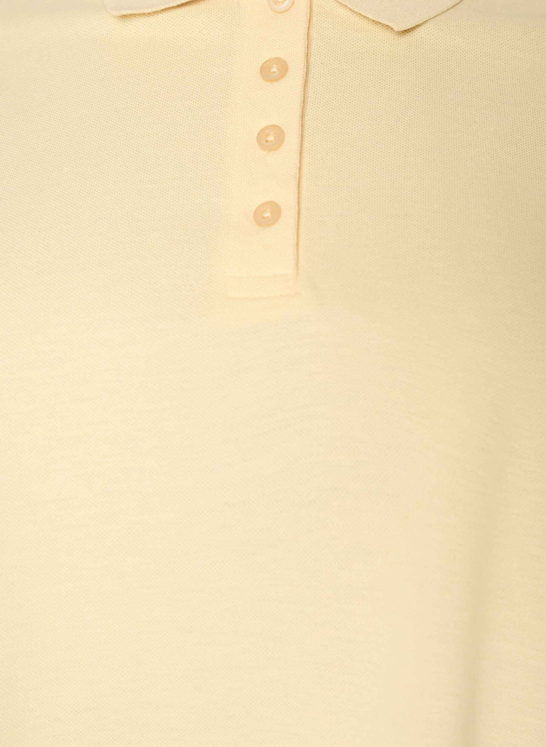 Zizzi Poloskjorte med korte ermer, Gul, Packshot image number 2