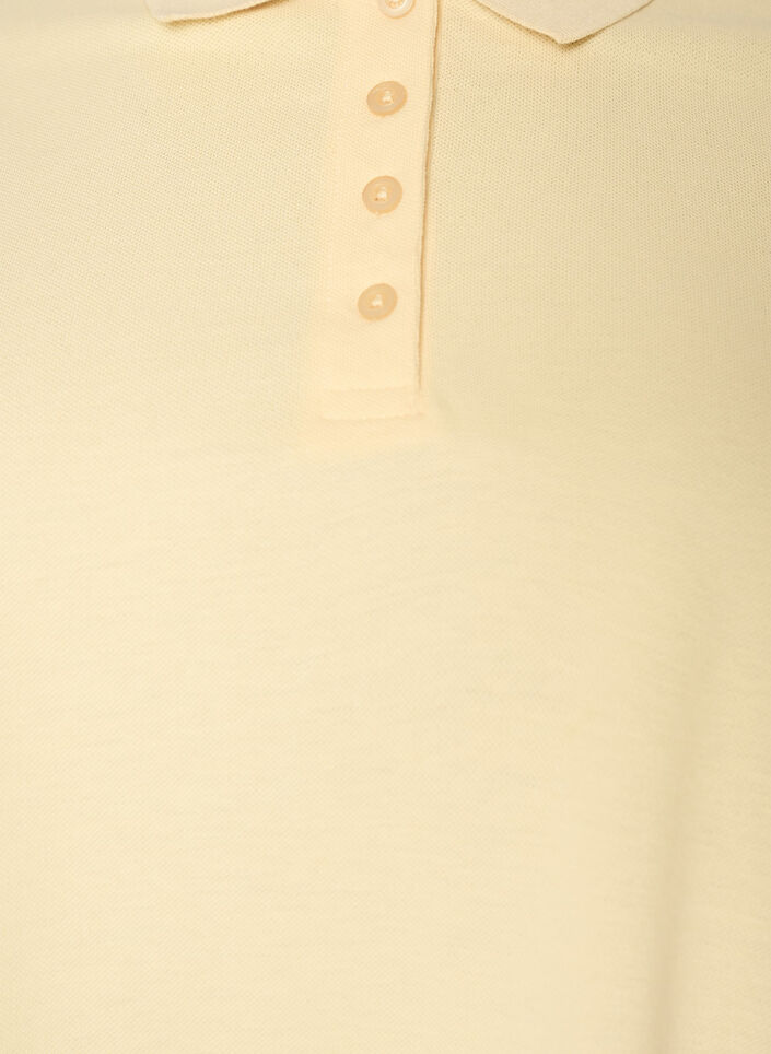 Poloskjorte med korte ermer, Gul, Packshot image number 2
