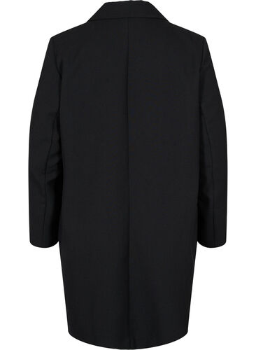 Klassisk kåpe med knappelukking, Black, Packshot image number 1