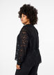 Jacquard-skjorte med knapper, Black, Model image number 1
