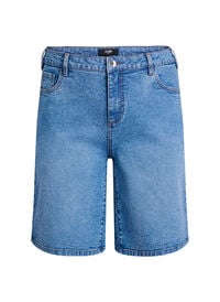 FLASH - Løse denimshorts med høy midje, Blå FLASH - Løse denimshorts med høy midje
