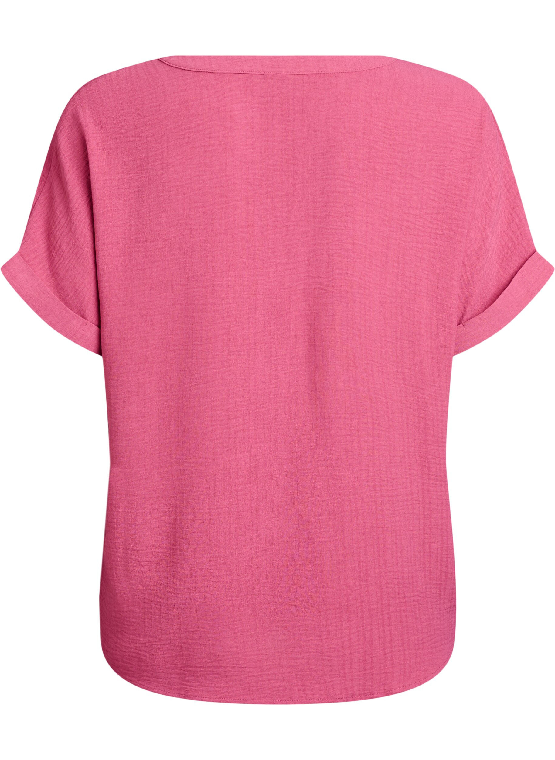 ZizziL&oslash;s bluse med korte ermer, R&oslash;d, Packshot image number 1