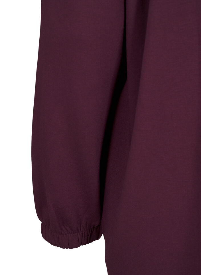 Turtleneck kjole i A-linjefasong, Rød, Packshot image number 3