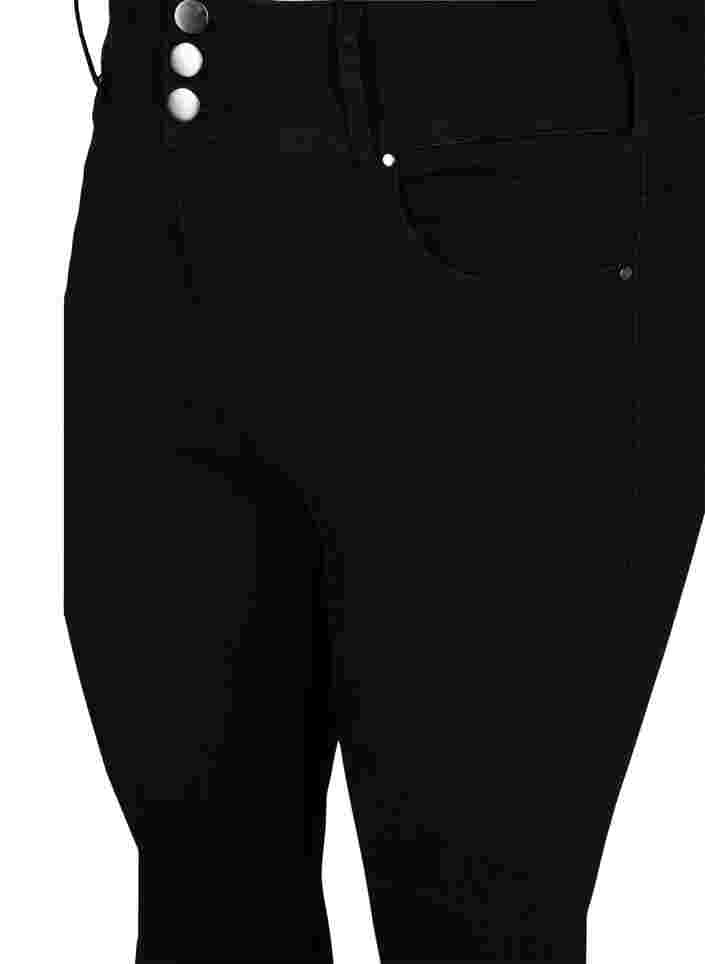 Super slim Bea jeans med ekstra høyt liv, Black, Packshot image number 2