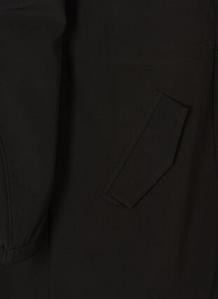Softshelljakke med hette, Black solid, Packshot image number 3