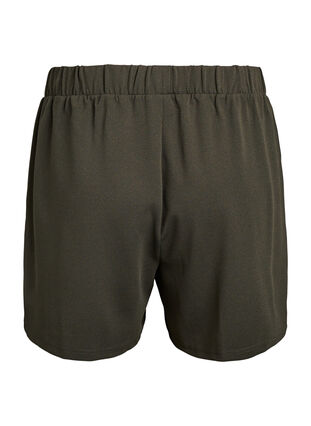 Zizzi FLASH - Løstsittende shorts med lommer, Grønn, Packshot image number 1
