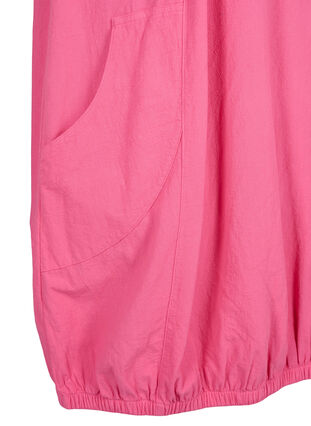Zizzi Kortermet bomullskjole, Rosa, Packshot image number 3