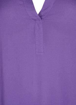 Tunika i viskose med V-hals, Deep Lavender, Packshot image number 2