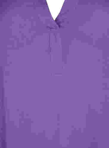 Tunika i viskose med V-hals, Deep Lavender, Packshot image number 2