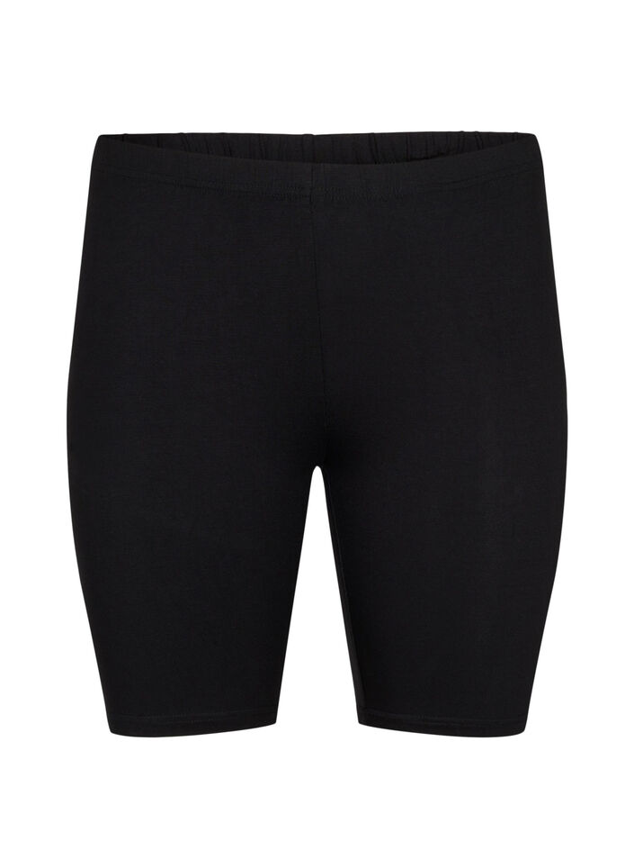 Sykkelshorts i viskose, 2 stk., Svart, Packshot image number 3