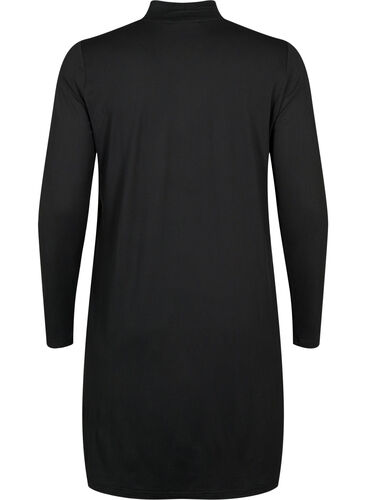 FLASH - Kjole med lange ermer og turtleneck, Black, Packshot image number 1