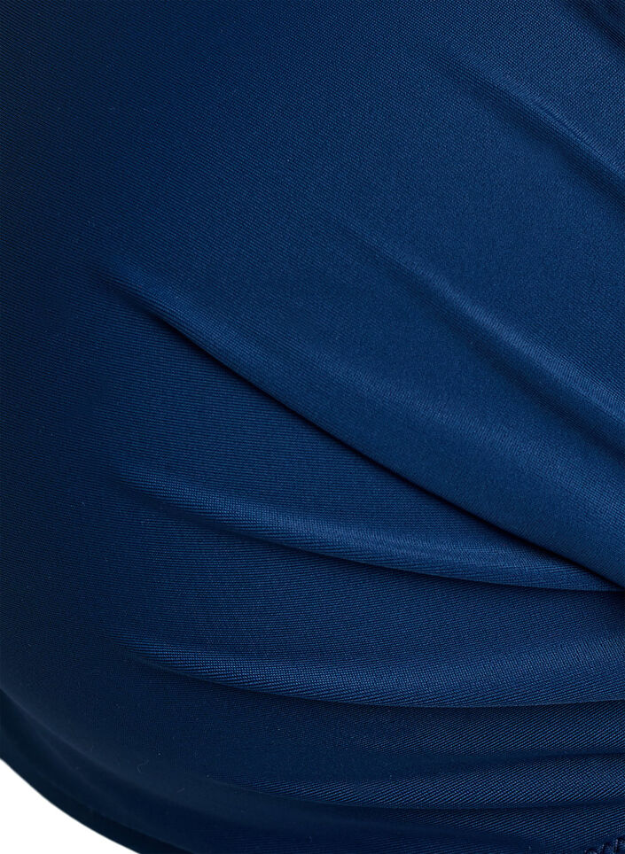 Bikinitopp med bøyler og drapering, Blå, Packshot image number 2