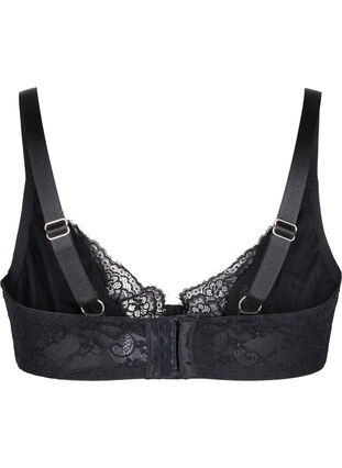 Zizzi Full dekning BH med rhinestener, Black, Packshot image number 1