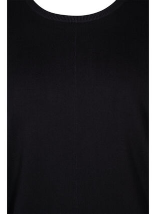 Strikket tunika i en viskoseblanding, Black, Packshot image number 2