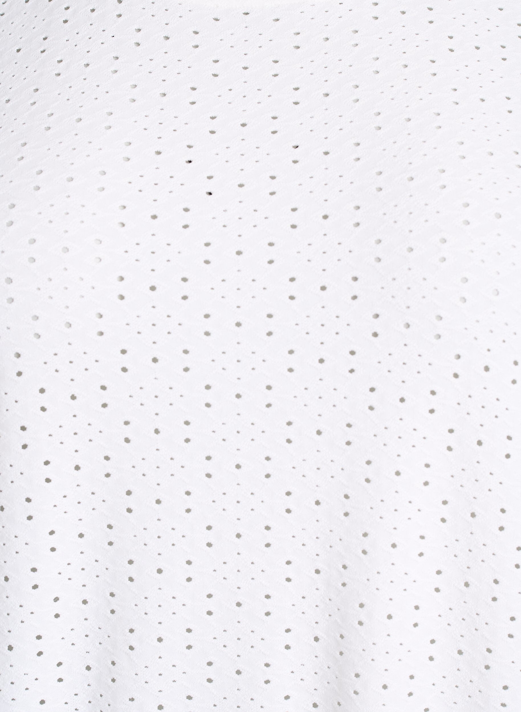 ZizziBluse med hullbroderi og ballongeffekt, Hvit, Packshot image number 2