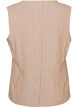 Stripete vest i lin og viskose, Beige, Packshot image number 1