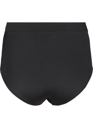 Zizzi Høymidje bikinitruse med rynker, Black, Packshot image number 1