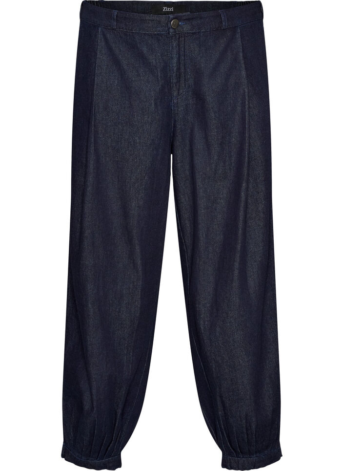 H&oslash;y midje ballongjeans, Bl&aring;, Packshot image number 0